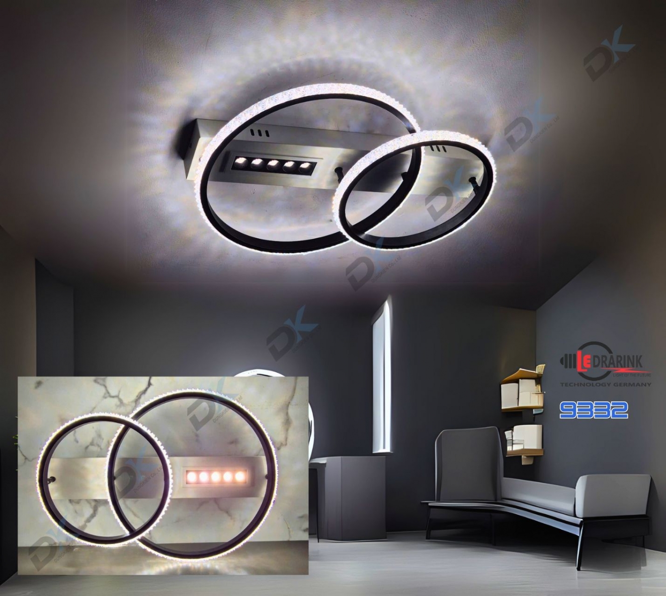       Mâm hiện đại 9332 phi 500 Drarink