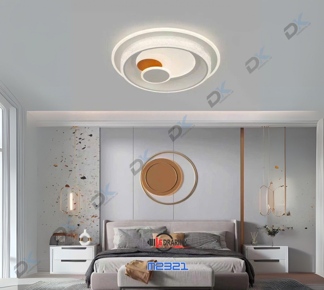       Mâm hiện đại tròn 2321 phi 500 Drarink