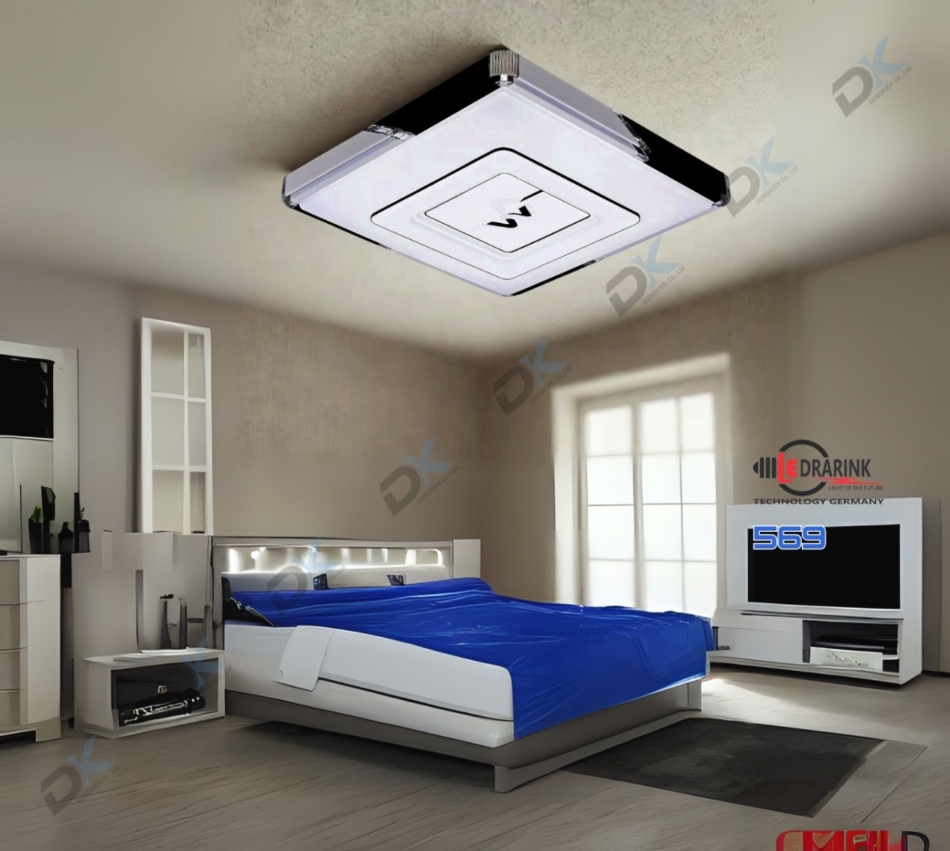       Mâm hiện đại vuông 569 phi 500 Drarink